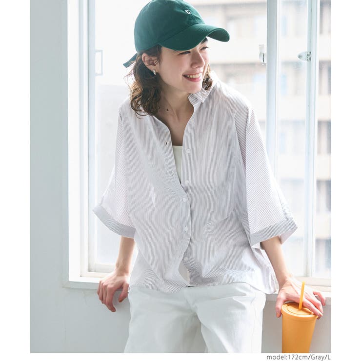 ［Gray］ | ドルマンシャツ | coca