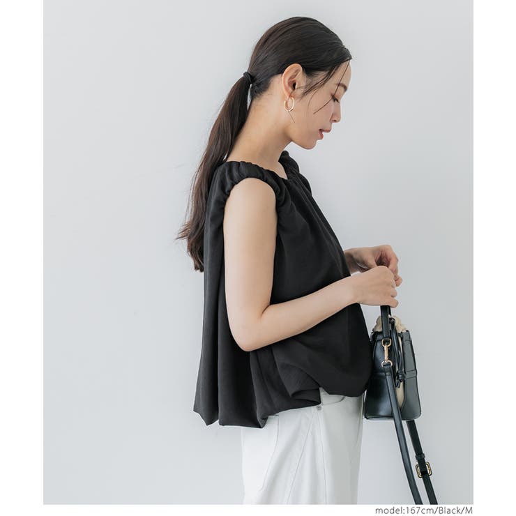 バルーンノースリーブブラウス | coca | 詳細画像8 