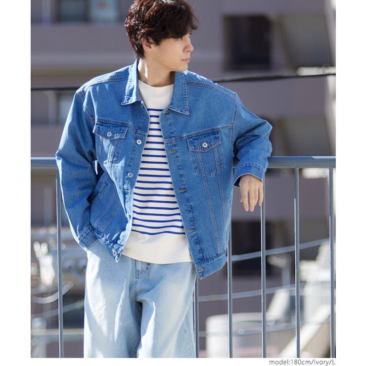 ヘビーウェイトパネルボーダーボートネックロンT メンズ | coca | 詳細画像13 