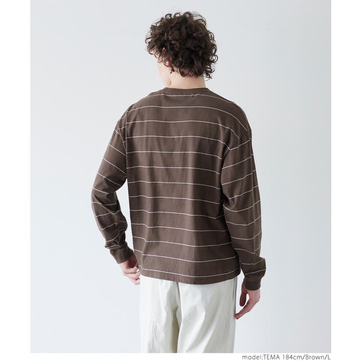 ボーダーワッペンロンT メンズ | coca | 詳細画像11 