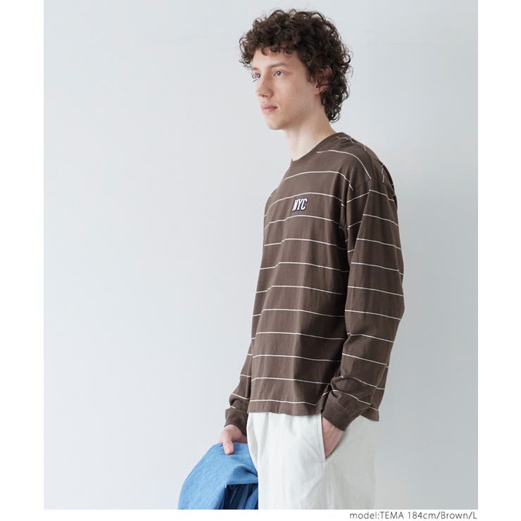 ボーダーワッペンロンT メンズ | coca | 詳細画像12 