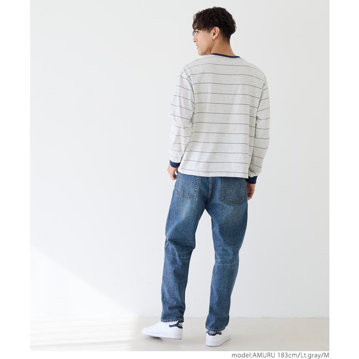 ボーダーワッペンロンT メンズ | coca | 詳細画像16 