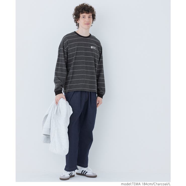 ボーダーワッペンロンT メンズ | coca | 詳細画像18 