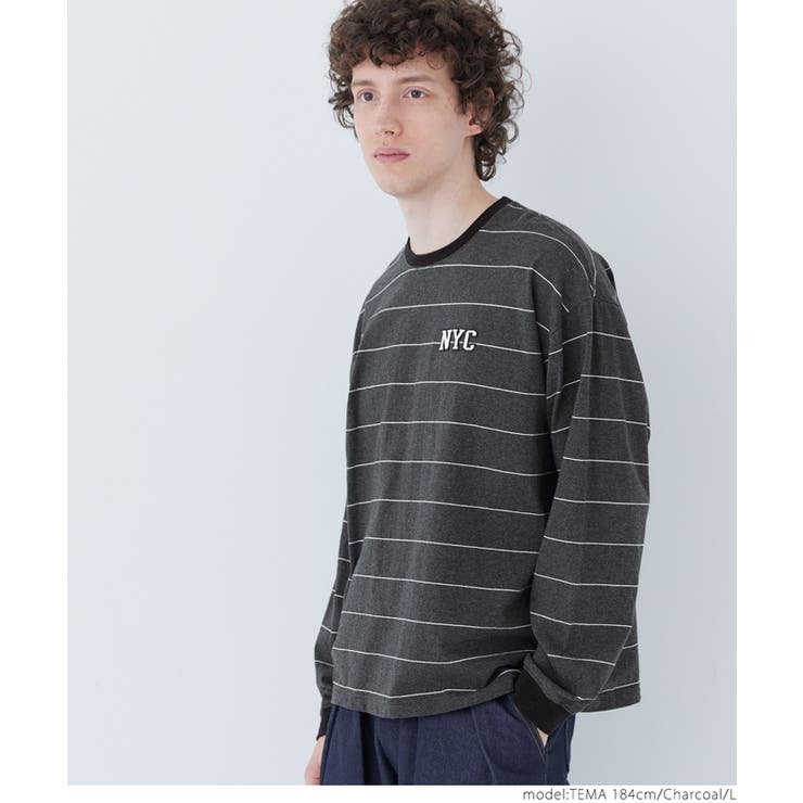 ボーダーワッペンロンT メンズ | coca | 詳細画像20 