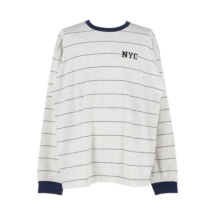 ボーダーワッペンロンT メンズ | coca | 詳細画像2 