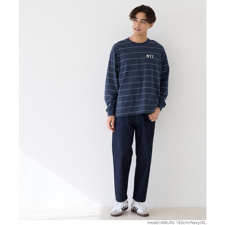 ボーダーワッペンロンT メンズ | coca | 詳細画像6 