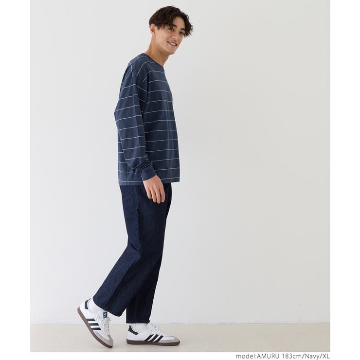 ボーダーワッペンロンT メンズ | coca | 詳細画像8 