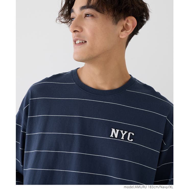 ボーダーワッペンロンT メンズ | coca | 詳細画像9 