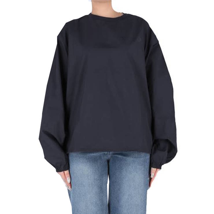CAROLINAロゴ ネイビー ナイロンプルオーバー 90's Champion × US.NAVY ナイロンプルオーバー