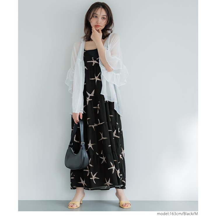 柄ティアードワンピース レディース | coca | 詳細画像11 