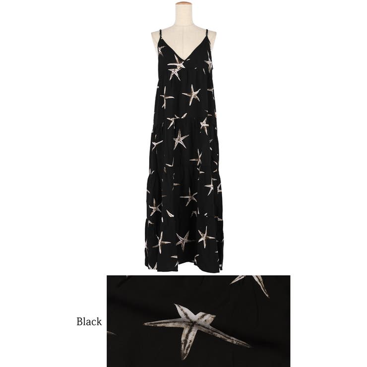 柄ティアードワンピース レディース | coca | 詳細画像17 