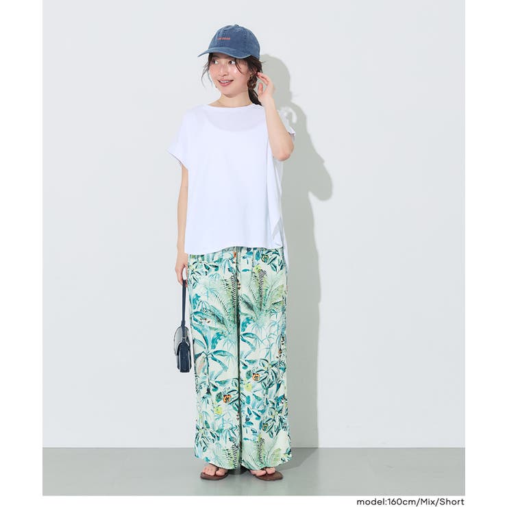 ＼26ss再入荷／レーヨンボタニカル柄パンツ | coca | 詳細画像10 