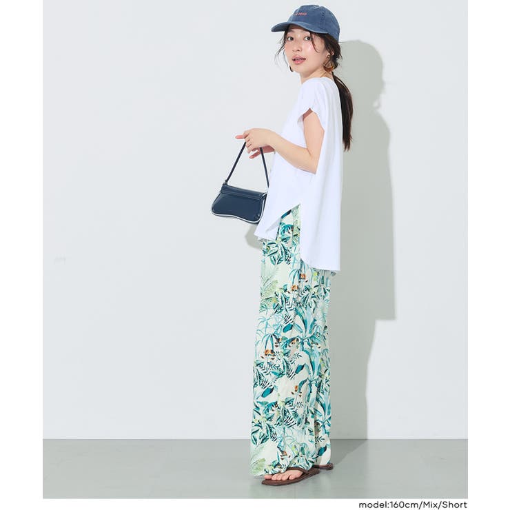 ＼26ss再入荷／レーヨンボタニカル柄パンツ | coca | 詳細画像11 