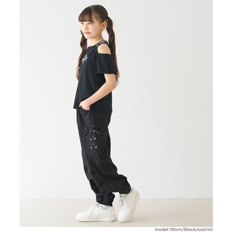 レースアップポケットパラシュートパンツ キッズ | coca | 詳細画像13 