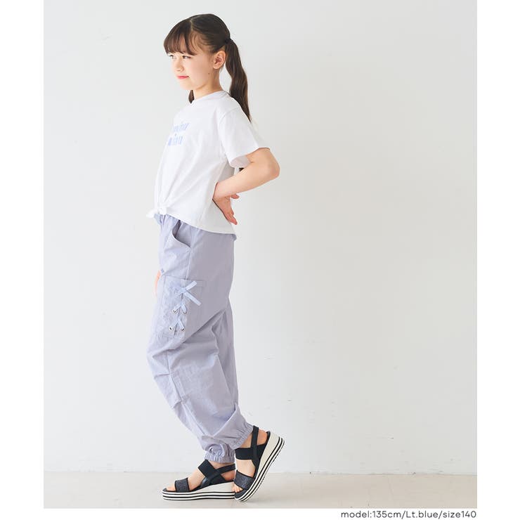 レースアップポケットパラシュートパンツ キッズ | coca | 詳細画像6 
