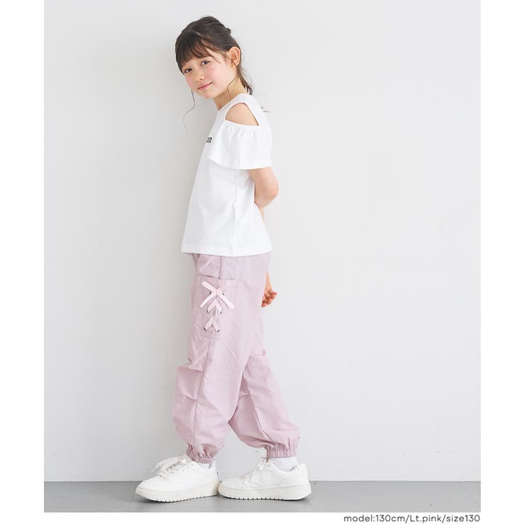 レースアップポケットパラシュートパンツ キッズ | coca | 詳細画像7 