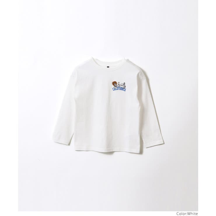 ワンポイント刺繍長袖Ｔシャツ キッズ | coca | 詳細画像13 