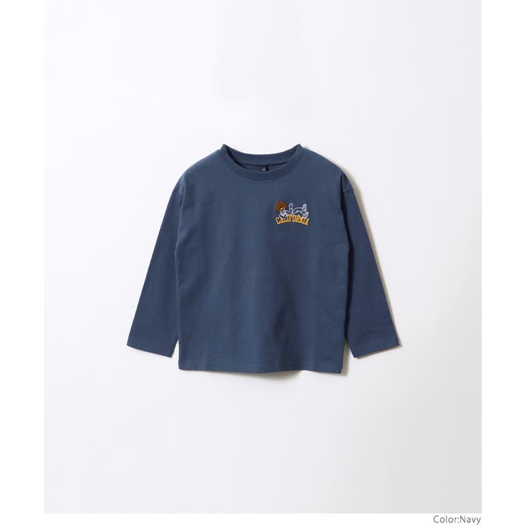ワンポイント刺繍長袖Ｔシャツ キッズ | coca | 詳細画像14 