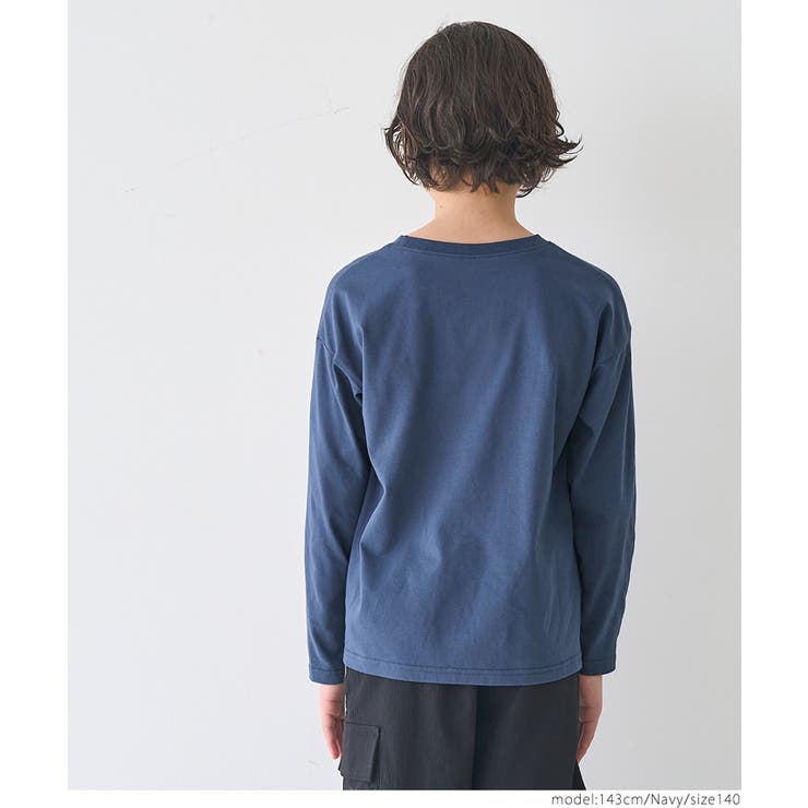ワンポイント刺繍長袖Ｔシャツ キッズ | coca | 詳細画像8 