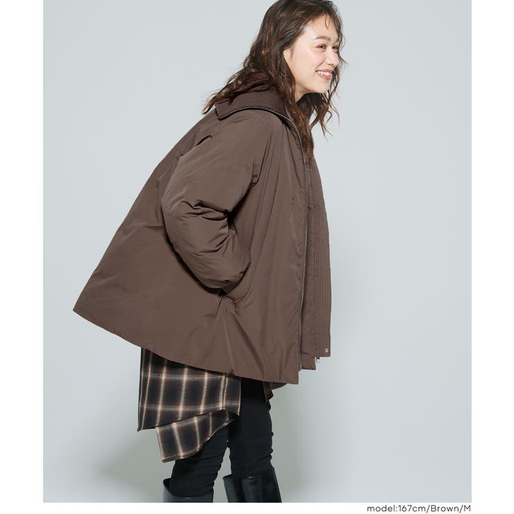 【洗える】 Aラインカールネック中綿コート | coca | 詳細画像12 