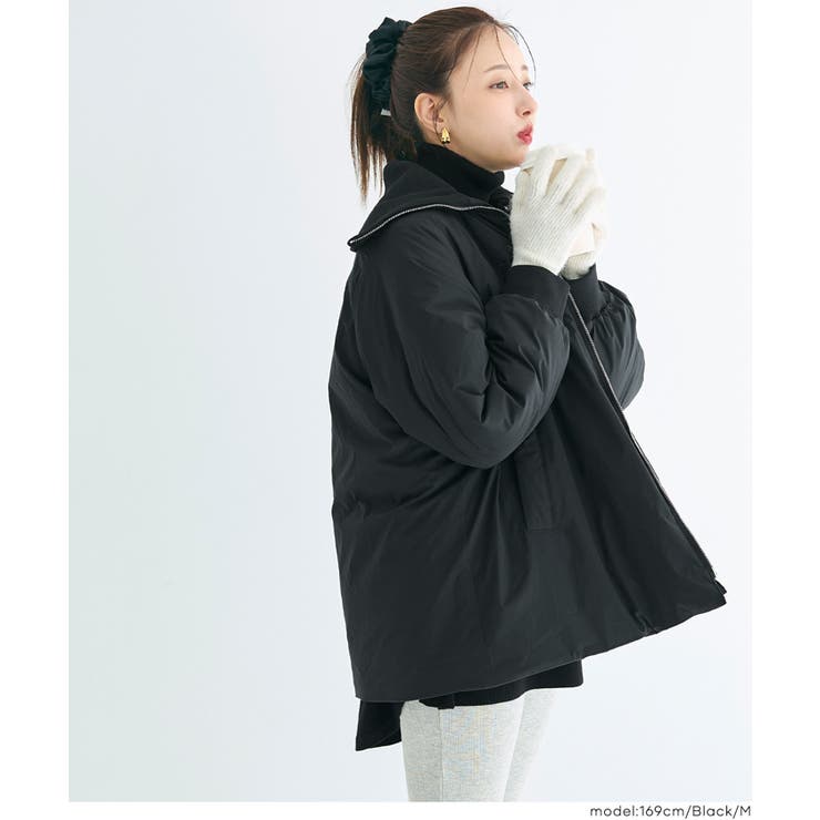 【洗える】 Aラインカールネック中綿コート | coca | 詳細画像13 