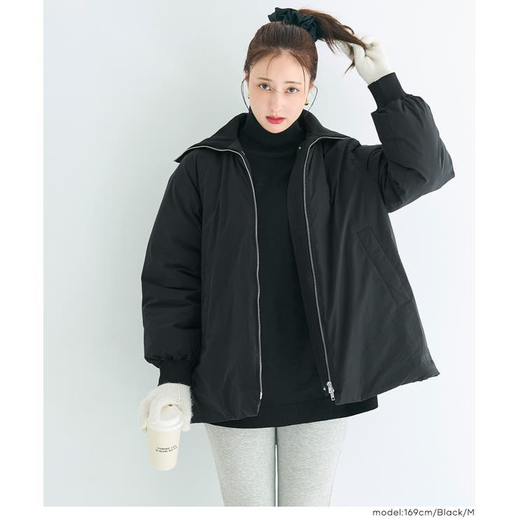 【洗える】 Aラインカールネック中綿コート | coca | 詳細画像15 