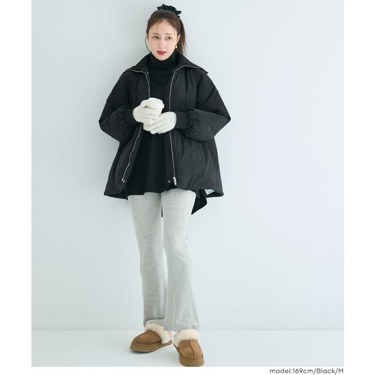 【洗える】 Aラインカールネック中綿コート | coca | 詳細画像17 