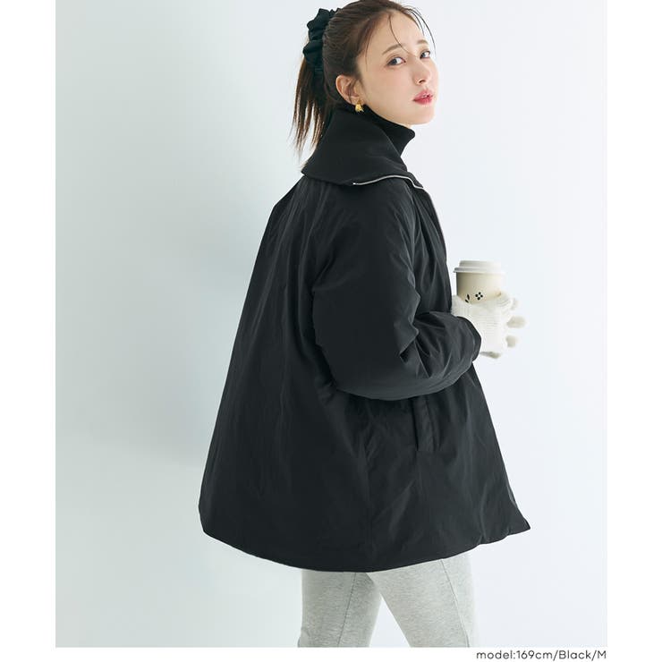 【洗える】 Aラインカールネック中綿コート | coca | 詳細画像18 