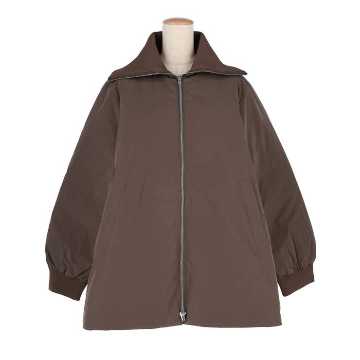 【洗える】 Aラインカールネック中綿コート | coca | 詳細画像2 