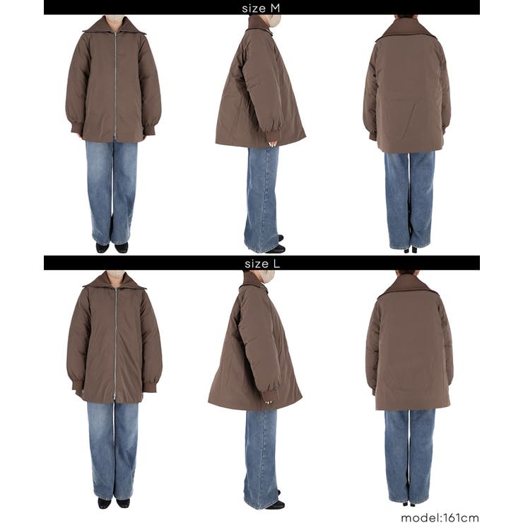 【洗える】 Aラインカールネック中綿コート | coca | 詳細画像19 