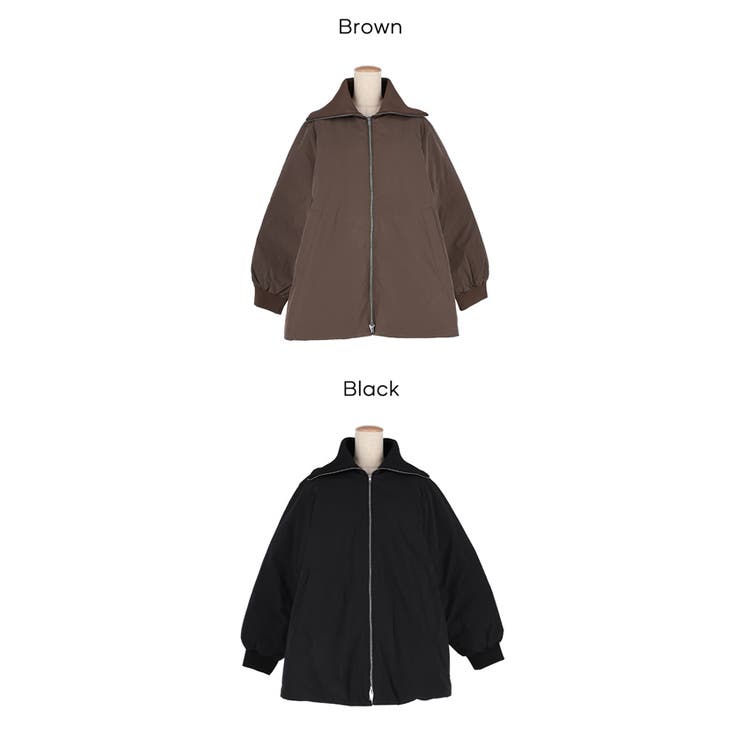 【洗える】 Aラインカールネック中綿コート | coca | 詳細画像21 