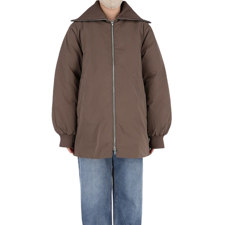 【洗える】 Aラインカールネック中綿コート | coca | 詳細画像4 