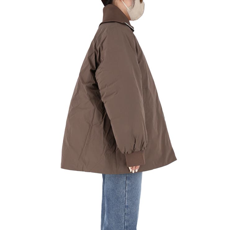 【洗える】 Aラインカールネック中綿コート | coca | 詳細画像5 