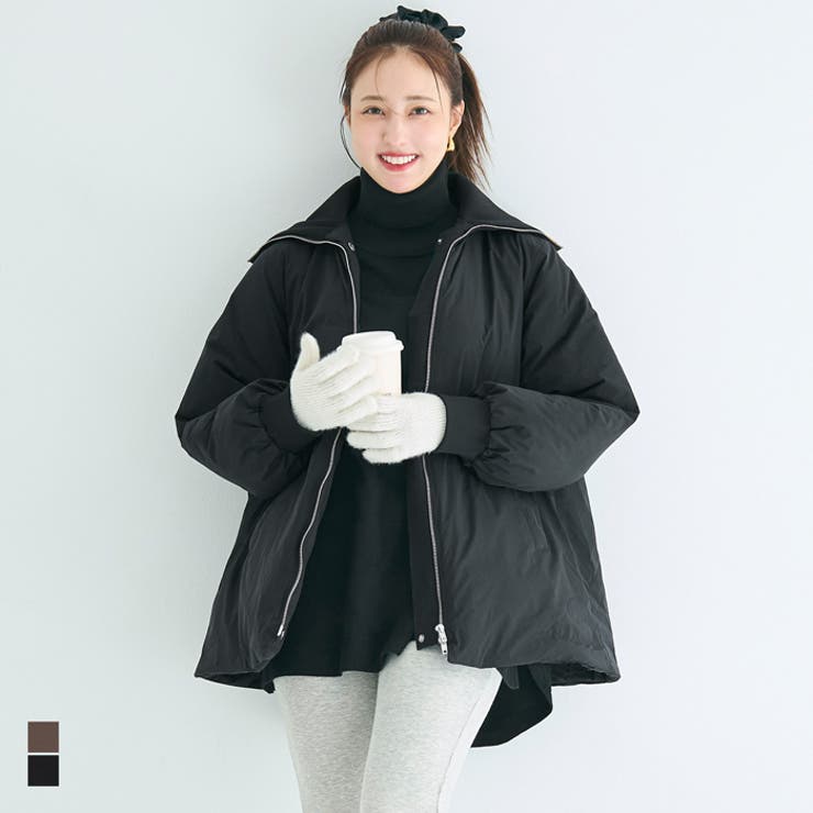 【洗える】 Aラインカールネック中綿コート | coca | 詳細画像1 