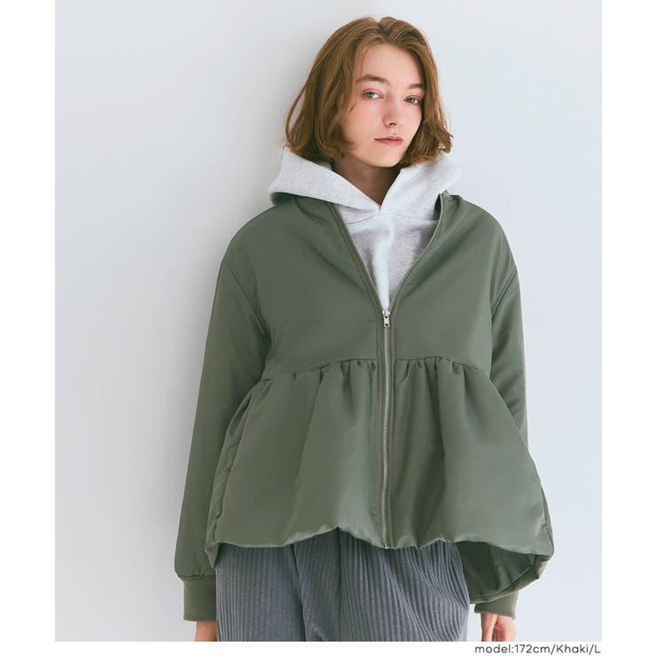 女性らしさとカジュアル感を両立、ペプラムヘムMA-1 | coca | 詳細画像14 