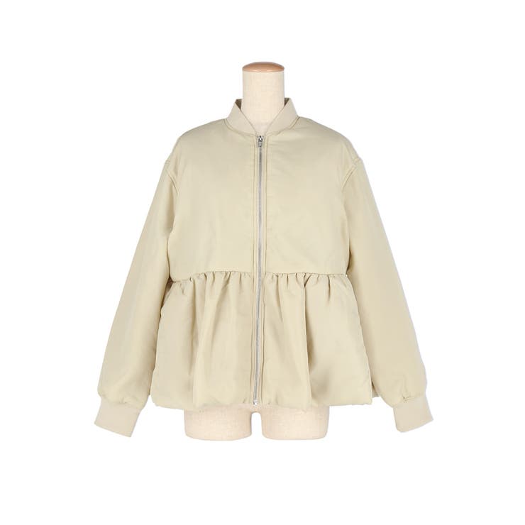 女性らしさとカジュアル感を両立、ペプラムヘムMA-1 | coca | 詳細画像2 