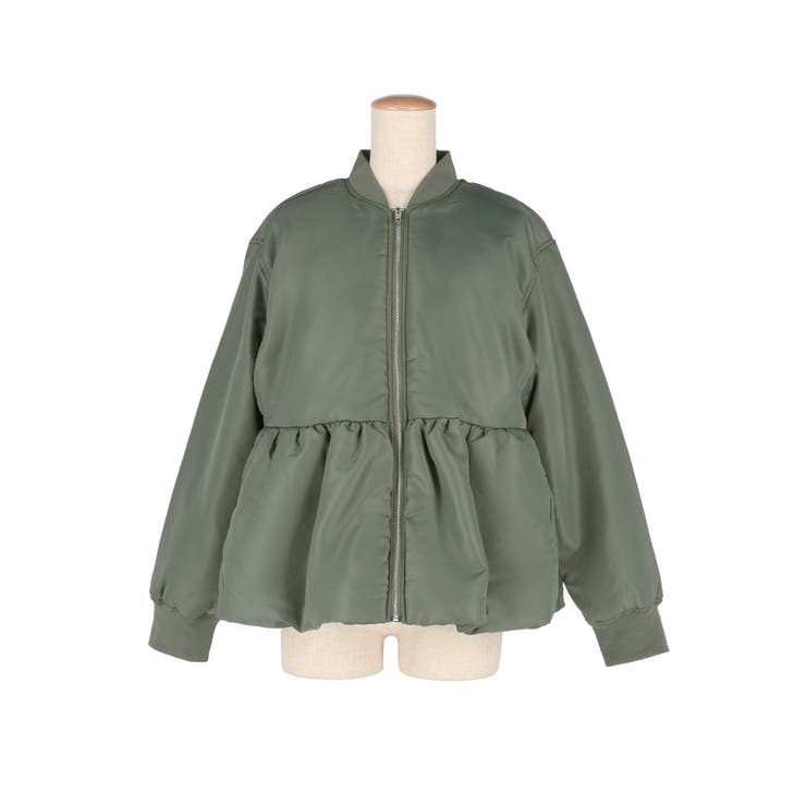 女性らしさとカジュアル感を両立、ペプラムヘムMA-1 | coca | 詳細画像3 