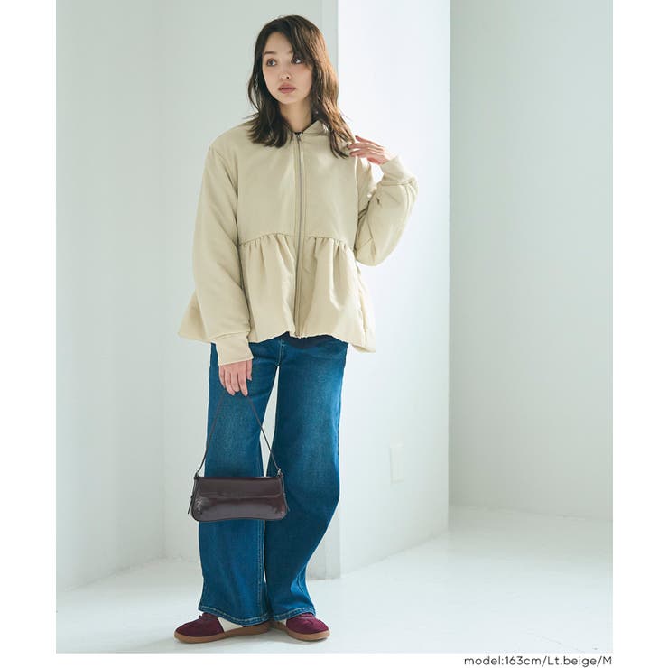 女性らしさとカジュアル感を両立、ペプラムヘムMA-1 | coca | 詳細画像5 