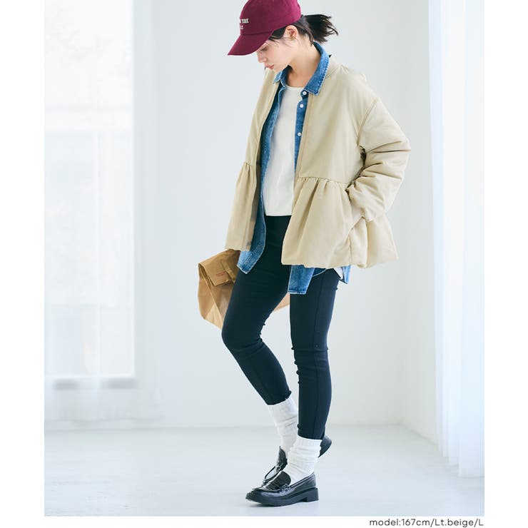 女性らしさとカジュアル感を両立、ペプラムヘムMA-1 | coca | 詳細画像8 