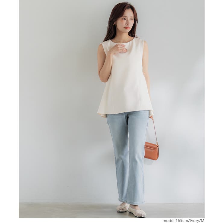 トップス cocohana フレアスリーブレーストップス レディース[品番：PA000017013