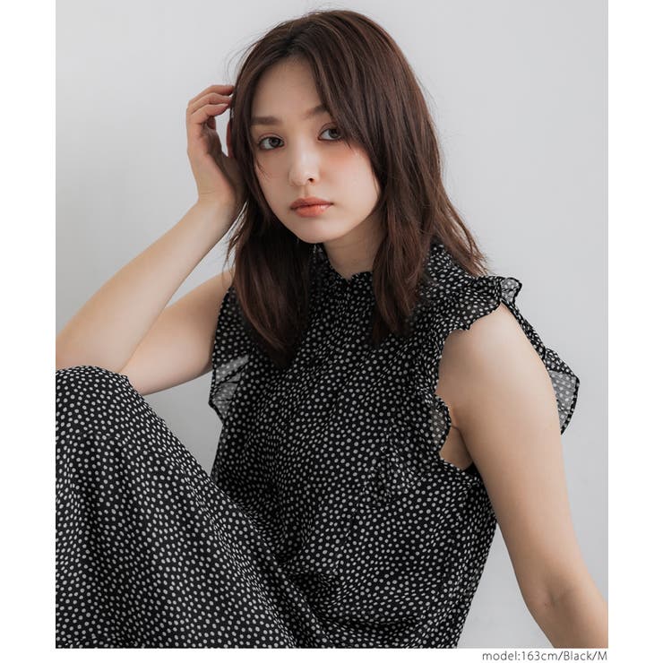 シフォンノースリーブワンピース レディース | coca | 詳細画像11 