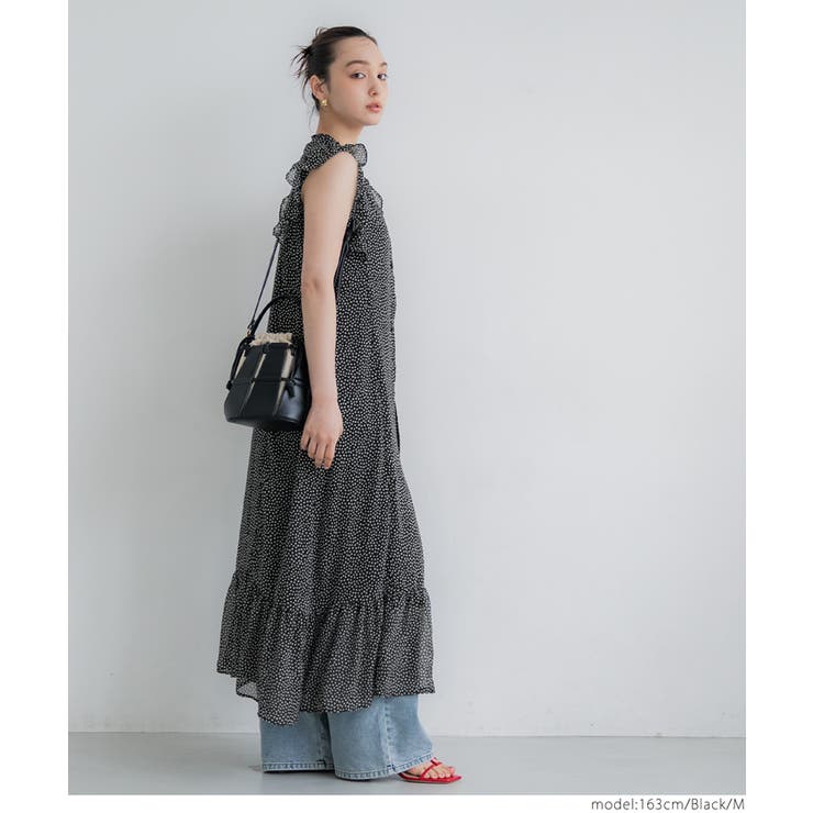 シフォンノースリーブワンピース レディース | coca | 詳細画像13 