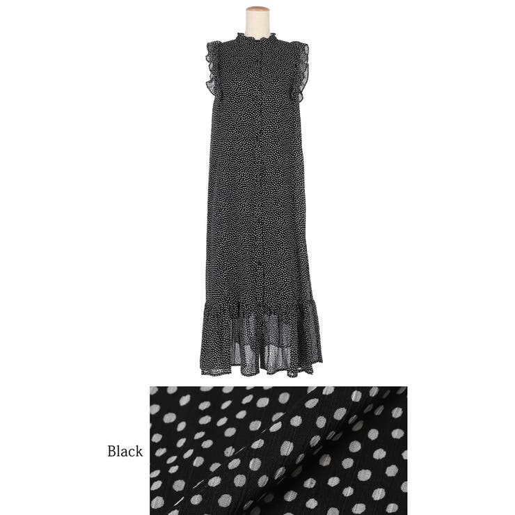 シフォンノースリーブワンピース レディース[品番：PA000017093