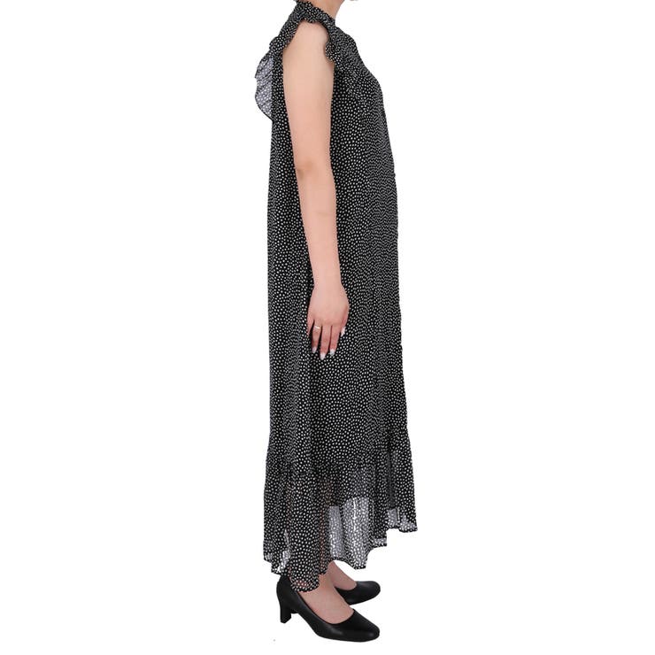 シフォンノースリーブワンピース レディース[品番：PA000017093