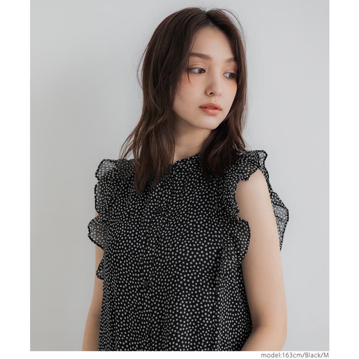 シフォンノースリーブワンピース レディース | coca | 詳細画像7 