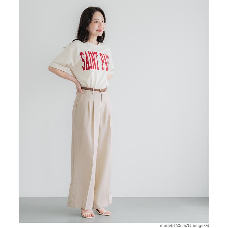 ストライプワイドパンツ レディース | coca | 詳細画像13 