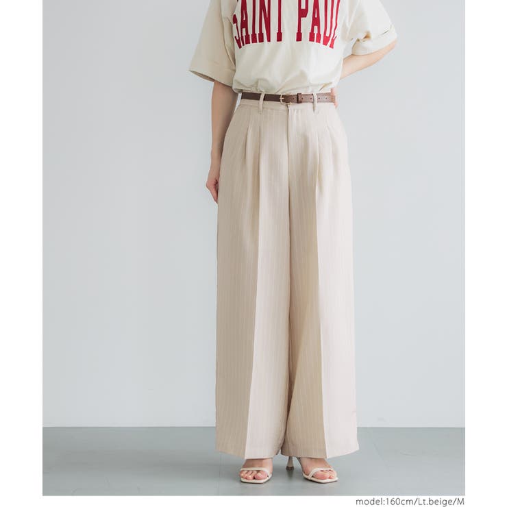 ストライプワイドパンツ レディース | coca | 詳細画像14 