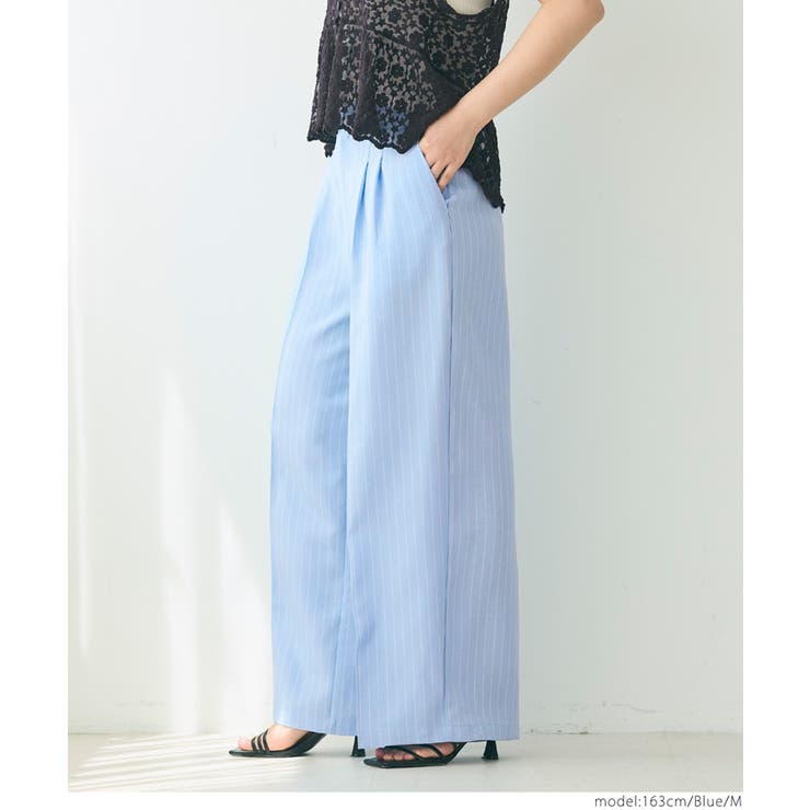 ストライプワイドパンツ レディース | coca | 詳細画像5 