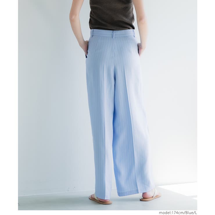 ストライプワイドパンツ レディース | coca | 詳細画像7 