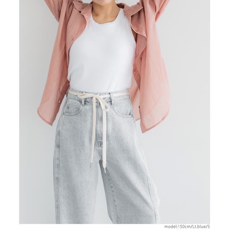 紐付きデニムパンツ レディース | coca | 詳細画像15 